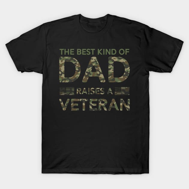 Veteran Dad Soldier Military Camouflage Fathers Day T-Shirt by mrsmitful01